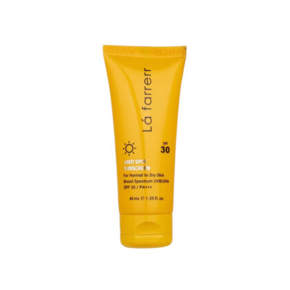 کرم ضدآفتاب و ضد لک لافارر بی رنگ SPF 30 سازگار با پوست خشک
